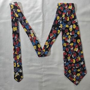 Conversational Hearts Patterned Tie
